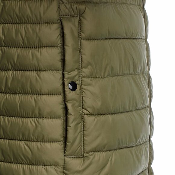 Hugo Boss Men's BOSS Calano Quilted Puffer Zip Up Vest Lightweight Pockets Green - Picture 4 of 8